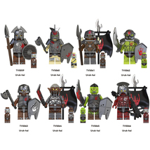 8pcs Lord of the Rings series peripheral toys Orc Legion building block ... - £15.73 GBP