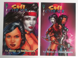 Shi Cyblade #1 &amp; #1 Variant Battle for Independents Comic Lot 1995 NM (2... - £30.93 GBP