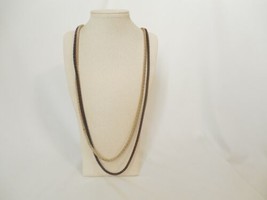 Style &amp; Co 34” Gold/Brown Tone Chain Necklace H218 $26 - £7.13 GBP