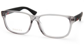 New Gucci Gg 0011OA 003 Grey Eyeglasses Frame 56-15-150mm B42 Italy - $161.69