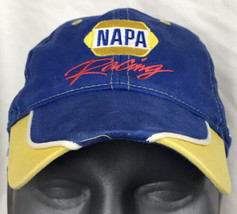 Nascar NAPA Racing Michael Waltrip Vintage Hat baseball cap Blue Yellow - £10.23 GBP