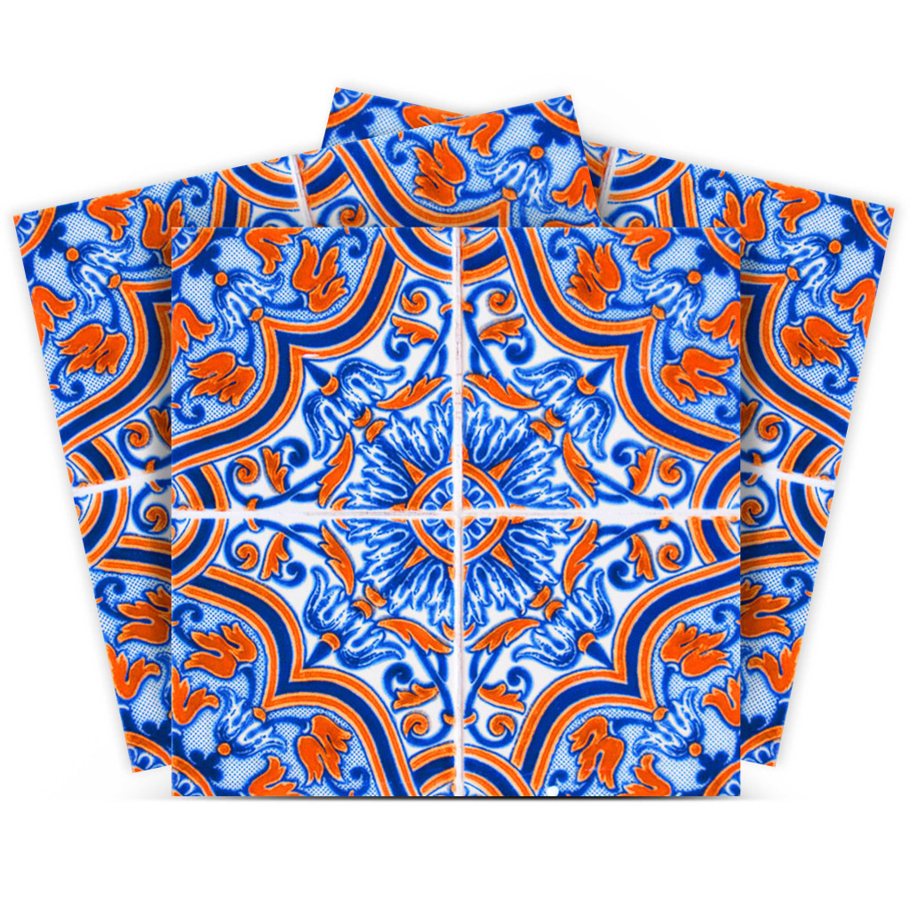 4&quot; X 4&quot; Blue Rust Zio Removable Peel And Stick Tiles - $91.03