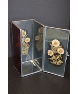 VTG International Silver Co. Stained Glass Hinged Door Floral Candle Hol... - $22.00