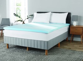 Mainstays 2 inch Gel Infused Memory Foam Mattress Topper - Size: TWIN - $871.41 MXN