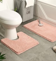 2 PCS Bathroom Rug Set, Ultra Soft Non Slip Bath Rug[31&#39;&#39;X20 +20&#39;&#39;X16&#39;&#39; U] - £14.30 GBP