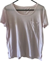 Old Navy T Shirt Light Pink Women  Size S Short Sleeve Round Neck Burner - £4.79 GBP