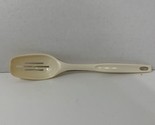 Foley vintage off-white cream ivory slotted serving spoon nylon utensil - $7.27