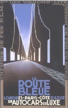 La Route Bleue Londres-Paris-Cote D&#39;Azur 1929 - Cassandre (Art Deco Adve... - £25.40 GBP