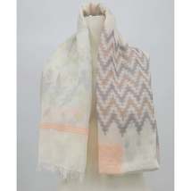 Echo Scarf Cabana Stripe Cover Up Cotton Womens Pink /gold - $18.00