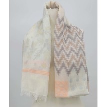 Echo Scarf Cabana Stripe Cover Up Cotton Womens Pink /gold - £14.42 GBP