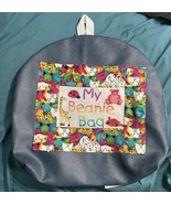 Handmade Beanie Baby Backpack 17&quot;x17&quot; Holds 36 Plush Vintage Collector Bag - $547.69 MXN