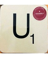 4 Wild &amp; Wolf Scrabble Table Coasters Letter Cork Backed Masonite 4&quot; x 4&quot;  - $19.99