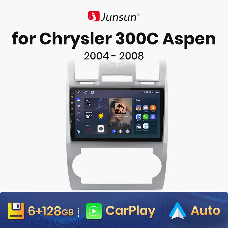 Junsun V1 Pro 8G+256G For Chrysler 300C Aspen 2004 - 2008 Car Radio Car ... - £134.09 GBP+