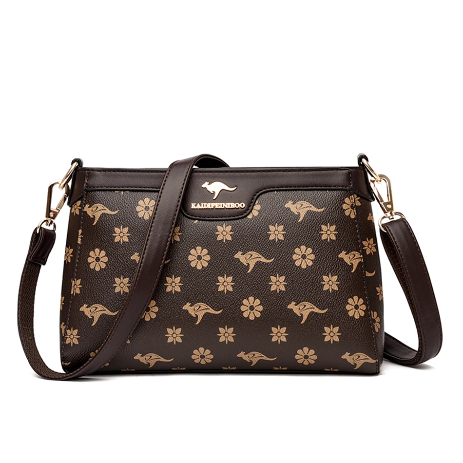 Women Fashion Printed Handbags Purses Luxury Designer Shoulder Messenger... - $90.67