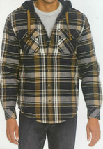 Legendary outfitters cotton flannel shirt jacket warm quilted lining, Small - $39.59