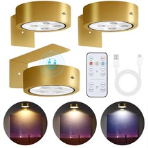 3-Pack Picture Lights For Wall, Rechargeable Battery Operated Led Painting Light - £26.24 GBP