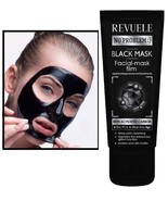 REVUELE BLACK Face MASK Zink Peel-Off Blackhead Removing Acne Purifying ... - $5.54