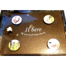 Wine Charms IL bere 4 piece Magnetic Wine bottles white red wine - $15.00