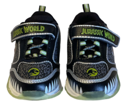 Jurassic World by Universal Athletic Sneakers Toddler Size 6 Gray Green Black - £9.96 GBP