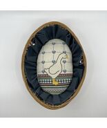 Vintage Completed Duck Goose Country Cottage Cross Stitch Wall Hanging D... - $15.00