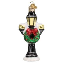Old World Christmas Lamp Post Glass Ornament FREE BOX 4.7 inch Multicolo... - $14.83