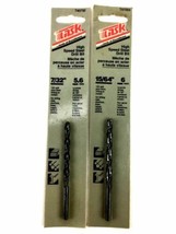 Lot of 2 Task Tools of Excellence High Speed Steel Drill Bit Set 7/32” &amp; 15/64” - £6.85 GBP