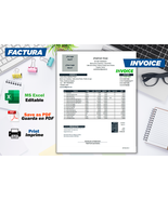 Factura Personalizable, Customizable Invoice - $8.25 CAD