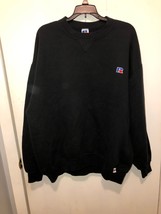 Vintage Russell Athletic SZ XXL Black  Pullover Sweatshirt Made In USA C... - £15.56 GBP