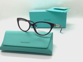 Tiffany &amp; Co Eyeglasses Frames Tf 2226 8353 Solid Burgundy 52-16-140MM Italy Nib - £78.94 GBP