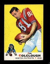 1969 Topps #8 Jim Colclough Vg Patriots (Wax) *X63277 - £1.37 GBP