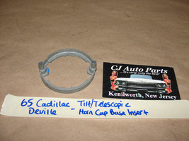65 Cadillac TILT TELESCOPIC COLUMN STEERING WHEEL HORN PAD BASE INSERT S... - $74.24