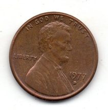 Moderately Circulated 1977 D Lincoln Penny About XF - $5.99