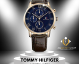 Montre pour homme Tommy Hilfiger quartz marron cadran bleu 44 mm 1791399 - $121.34