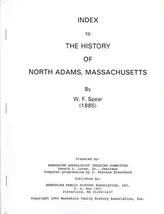 Index to The History of North Adams Massachusetts MA 1885 history genealogy [Har - £22.58 GBP