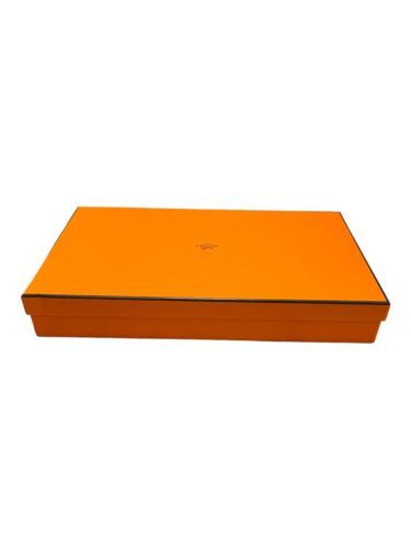 Primary image for Authentic Hermes Empty Gift Accessory Box w/ tissue 13.5" x 8" x 2.25" Scarf