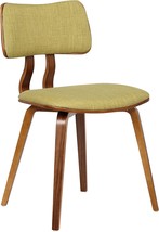 Green Fabric And A Walnut Wood Finish Are Both Featured On The Armen Living - £97.21 GBP