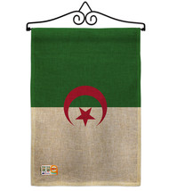 Algeria Burlap - Impressions Decorative Metal Wall Hanger Garden Flag Se... - $33.97