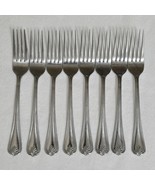 Lenox Butlers Gourmet 18/8 Dinner Forks Set of 8 Outlined Plume Tip 8 1/... - $92.28 CAD