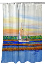 Betsy Drake Marsh Sailing Shower Curtain - £75.39 GBP