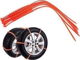 Topteng 10Pcs Emergency Tire Chains Set Anti-Skid Mud Snow Survival Trac... - £24.19 GBP