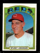 1972 Topps #358 Sparky Anderson Vgex Reds Mg (Wax) Hof *X69831 - £6.21 GBP