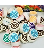 DOLLHOUSE SWEETS MINIS 1:6, POLYMER LICORICE SWIRLS, SMALL GIFT FOR KIDS - $7.99+