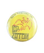 Led Zeppelin North American Tour Yellow Lapel Pin - $19.39