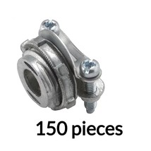 Hubbell FLEX RACO 3/8" Clamp Connector 5 per bag #2661B5. 30 bags. 150 pc total - $69.29