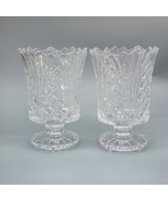 ♻️ Vintage Crystal Vase Pedestal Footing Set Of 2-Pc - $2,420.77 MXN