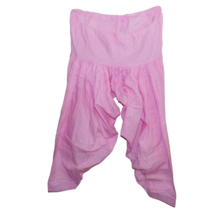 Vintage Pink Cotton Harem Baggy Gypsy Boho Hippie Yoga Pants Unisex - £19.52 GBP