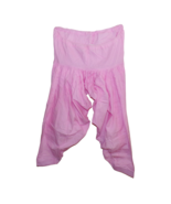 Vintage Pink Cotton Harem Baggy Gypsy Boho Hippie Yoga Pants Unisex - £19.46 GBP
