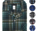 Men&#39;s Classic Fleece 2 Piece Sleepwear Button Up Drawstring Waist Pajama... - £22.30 GBP