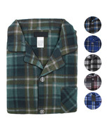 Men&#39;s Classic Fleece 2 Piece Sleepwear Button Up Drawstring Waist Pajama... - $28.34