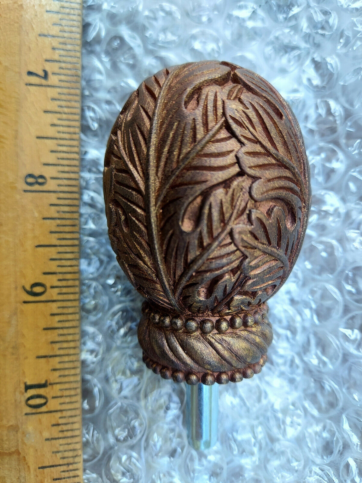 Primary image for 21OO42 "PINEAPPLES", ADF06-07 SILVER COCOA, 2-1/2" TALL X 1-5/8" DIAMETER, NEW